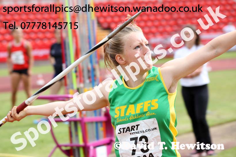 Inter girls javelin, 2015 English Schools Track and Field Champs., Gateshead Stadium. Photo: David T. Hewitson/Sports for All Pics